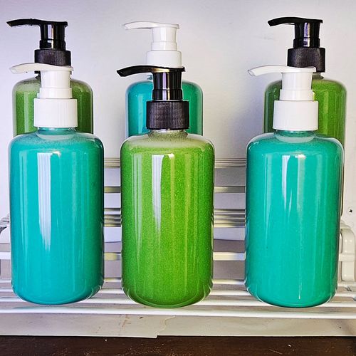 Hey! 

I made liquid soap from scratch! It was a ton of work, and they're still sequestered, but I'll show you what that look...