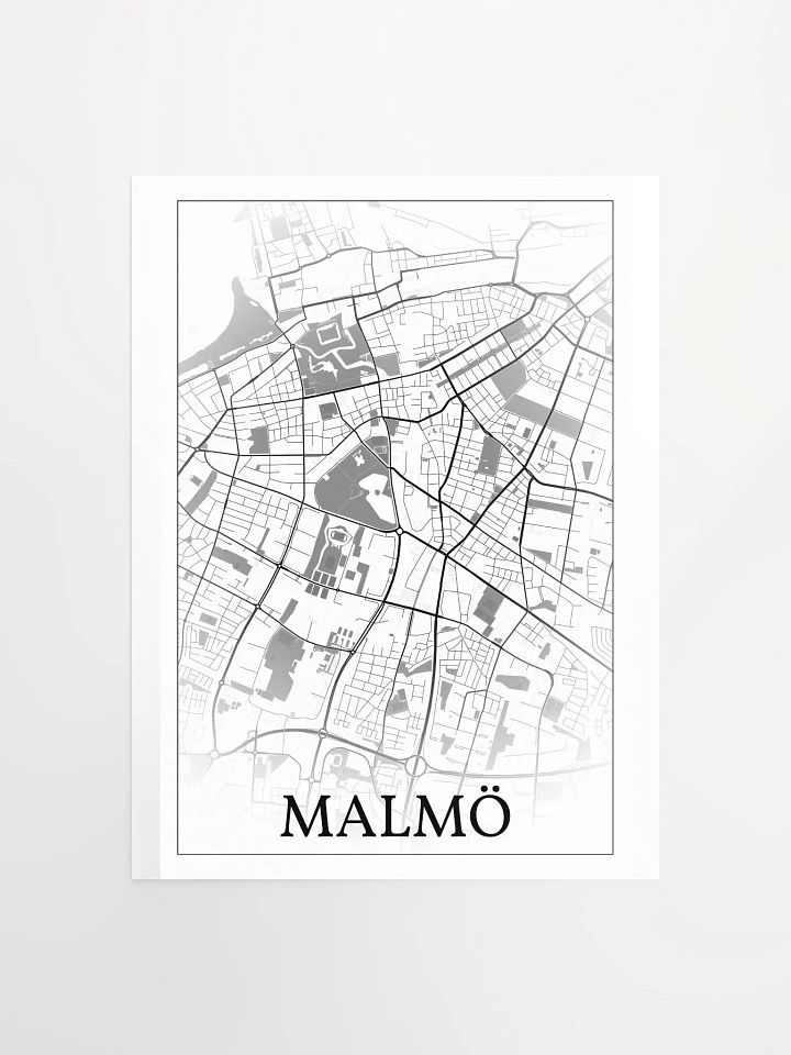 Malmö, Sweden, city map print product image (2)
