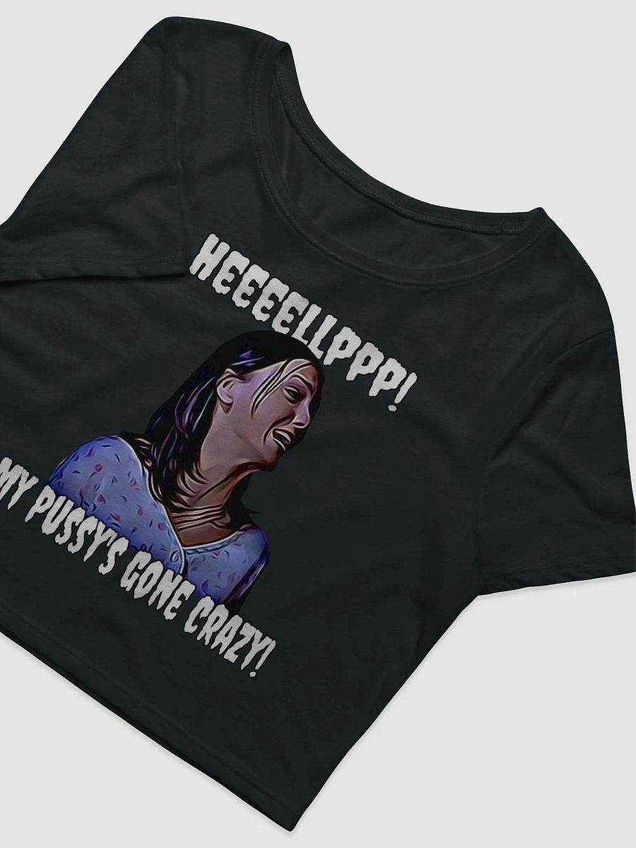 Help! my pussy's gone crazy! Bella+Canvas Women's Crop Baby Tee by Bella+Canvas product image (3)
