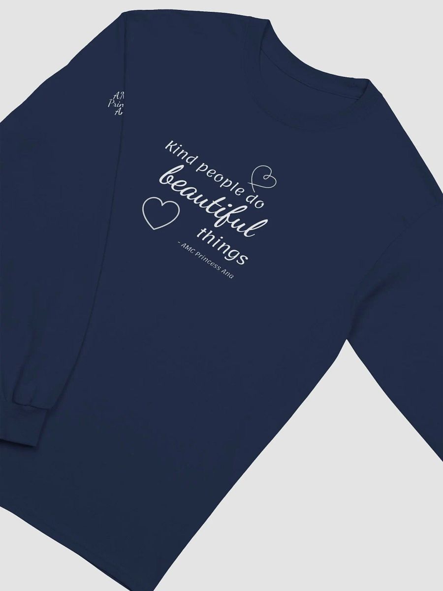 Kind people...LONG SLEEVE - White text product image (2)