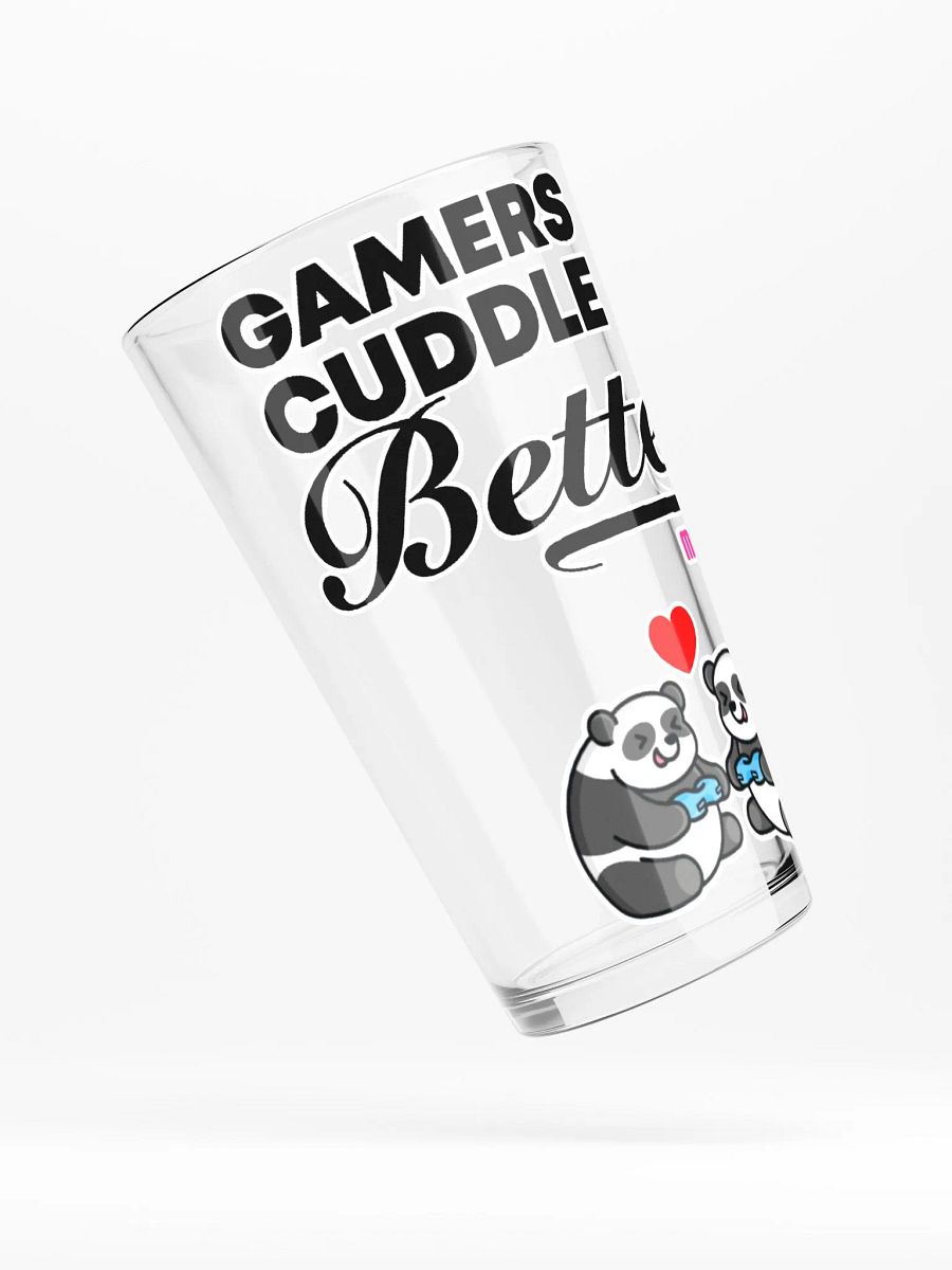 Gamers Cuddle Better Shaker Pint Glass product image (4)