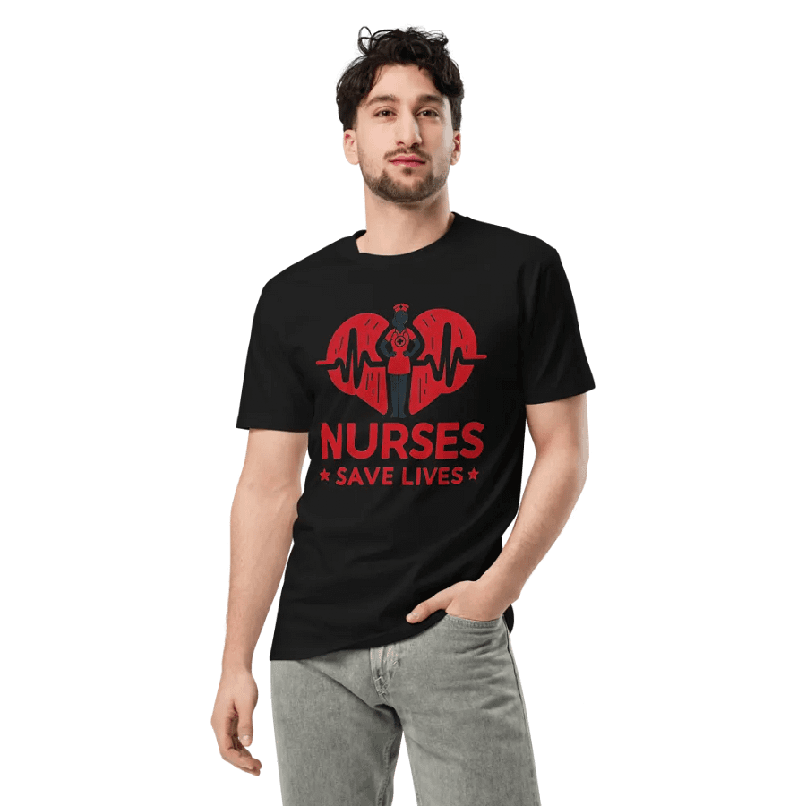 Heartbeat Hero Nurse T-Shirt product image (5)