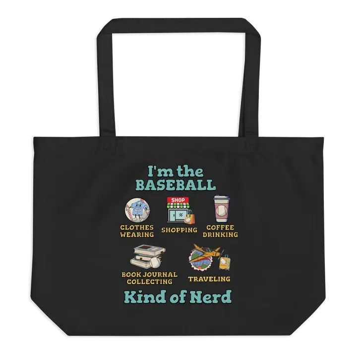 Im The Baseball Kind Of Nerd Playful Tote Bag product image (1)
