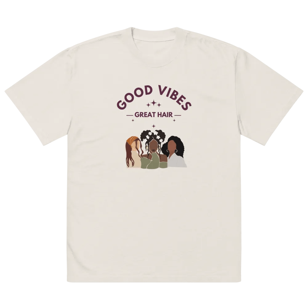 Good Vibes Great Hair Oversized T-Shirt product image (14)