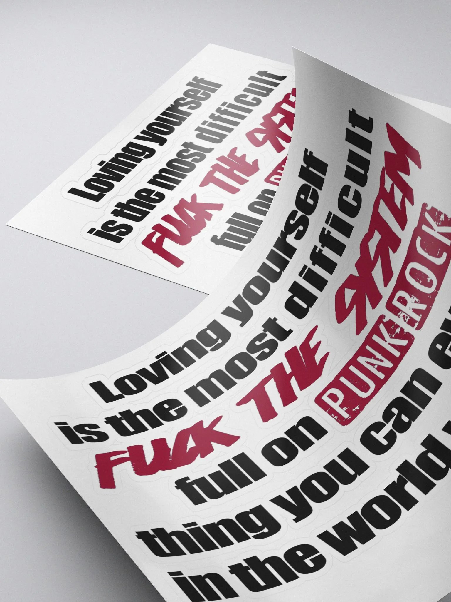 Loving Yourself Sticker (Red) product image (4)