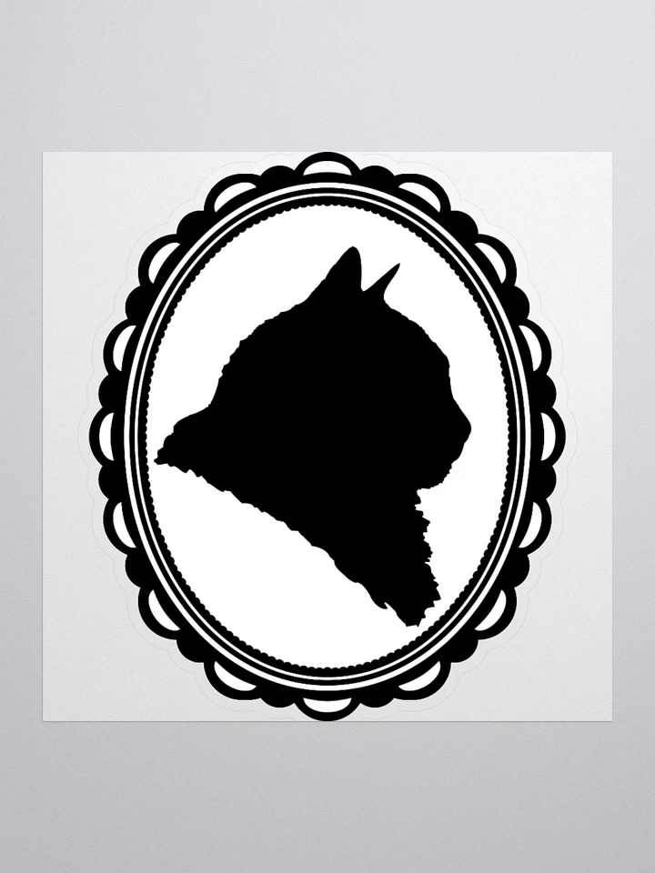 Cat Silhouette: To the Right Sticker product image (1)