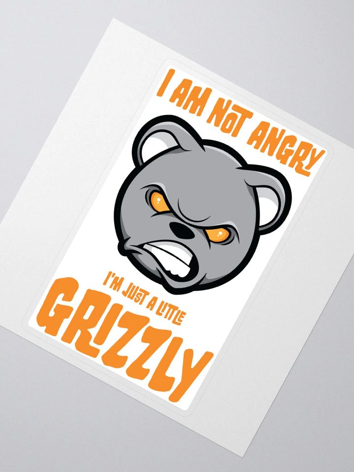 Dark Humour Meets Fairy Tales in the ‘Just a Little Grizzly’ Sticker product image (6)