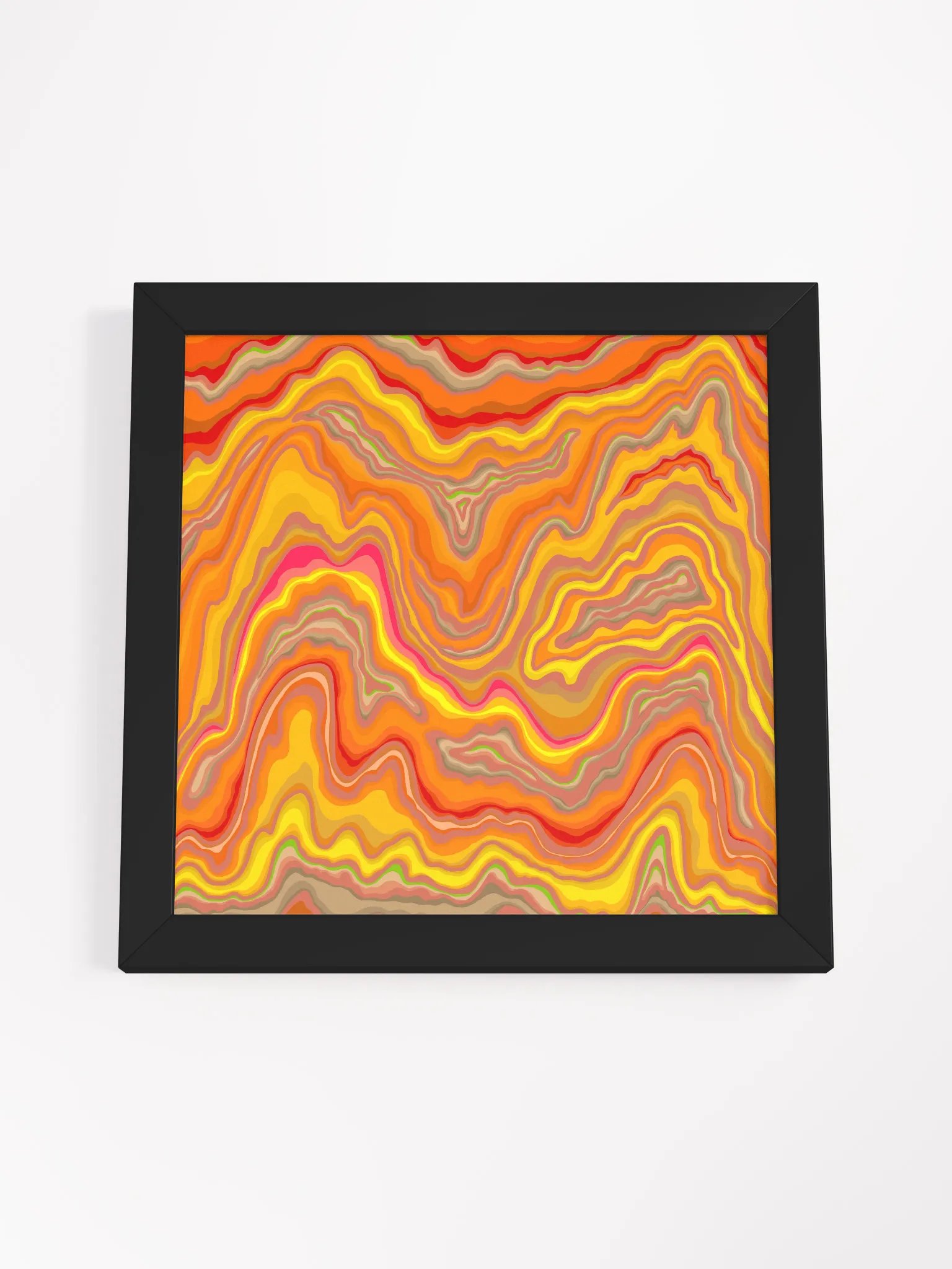 Psychedelic Wave Framed Poster - Stone No. 12 product image (60)