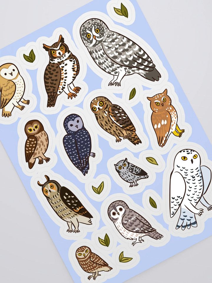 Whimsical Owl Collection Sticker Sheet product image (2)