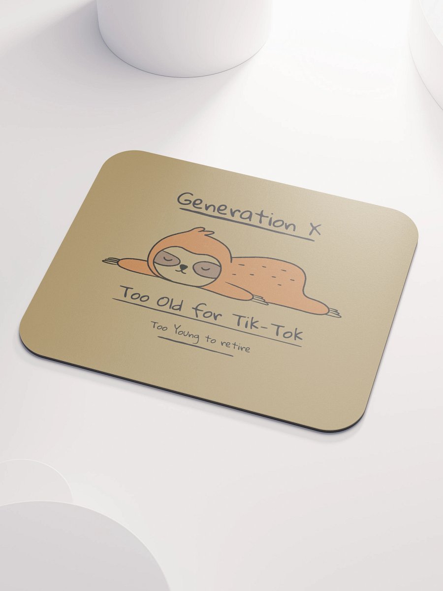 Classic Generation X Sloth Mouse Pad product image (3)