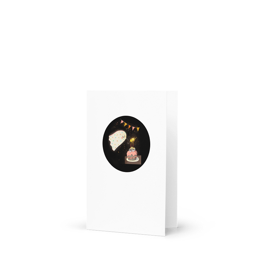 Little Ghost Birthday Cake - Greeting Card product image (4)