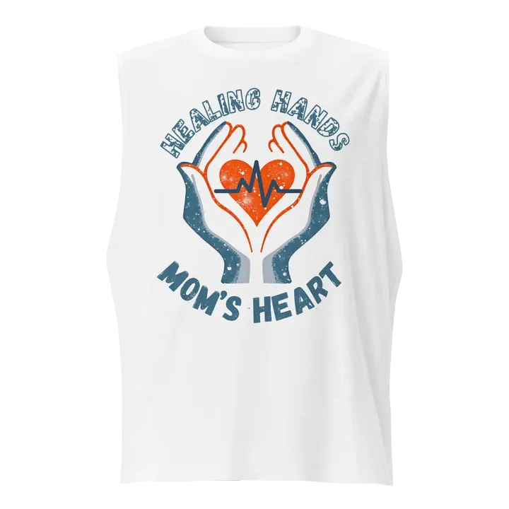 Healing Hands , moms Heartbeat Muscle Tank product image (5)