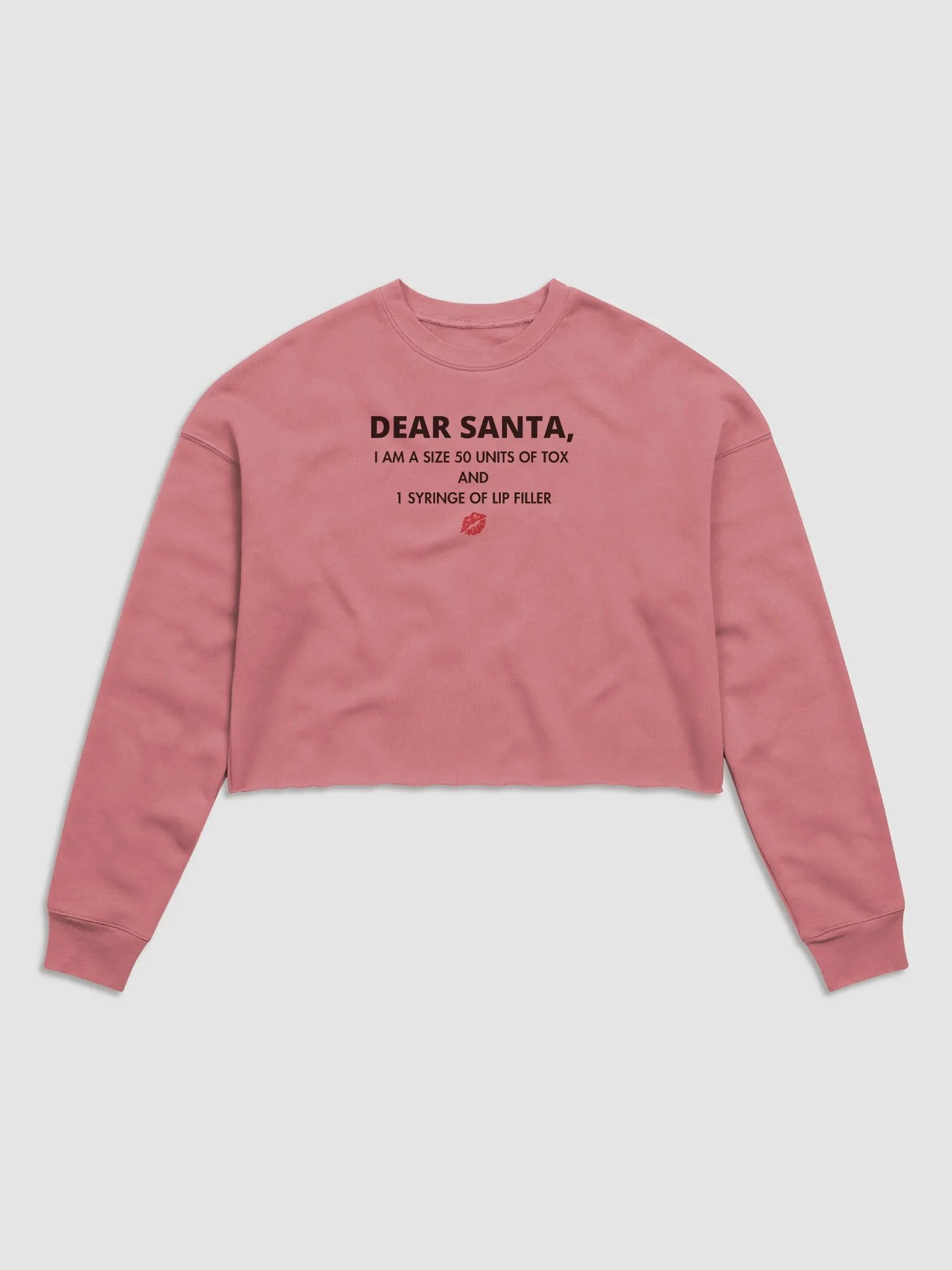 Dear Santa Fleece Crop Sweatshirt product image (1)