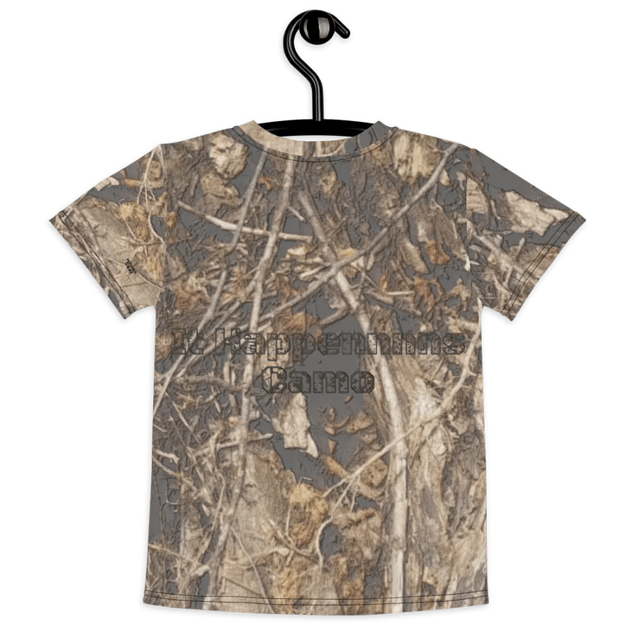 Kids Crew Neck T-Shirt - Dead Split - It Happennnns Camo product image (7)