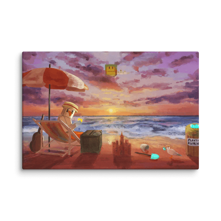 CringyGull Sunset Canvas product image (1)