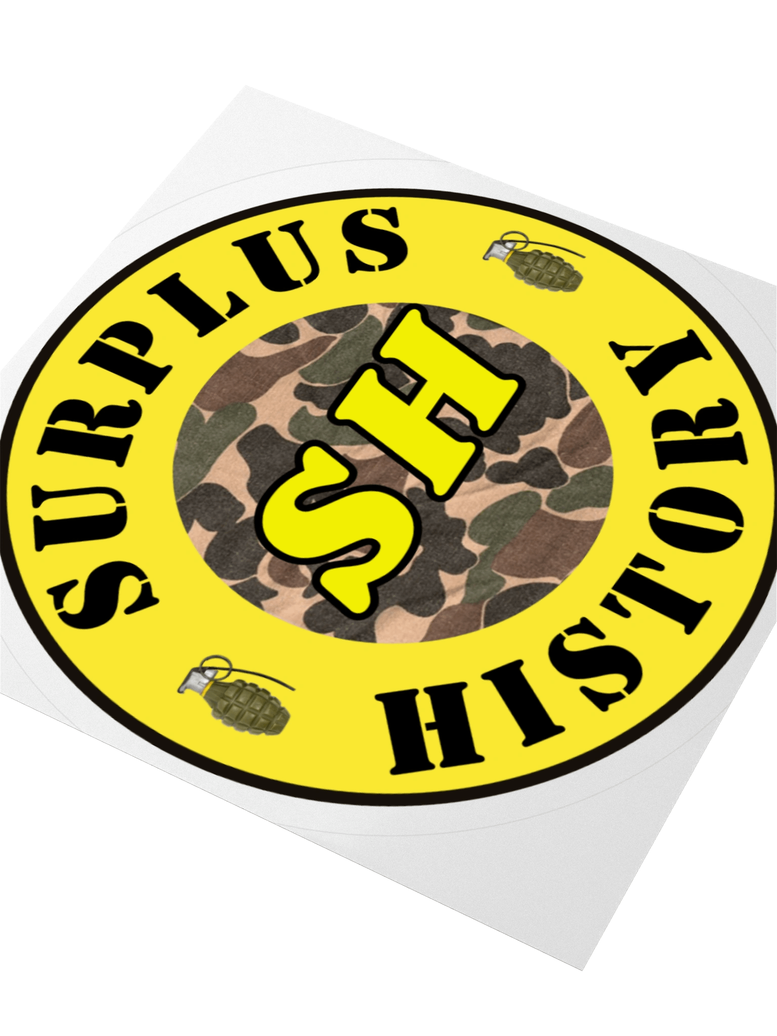 SH Camo Round Sticker product image (5)
