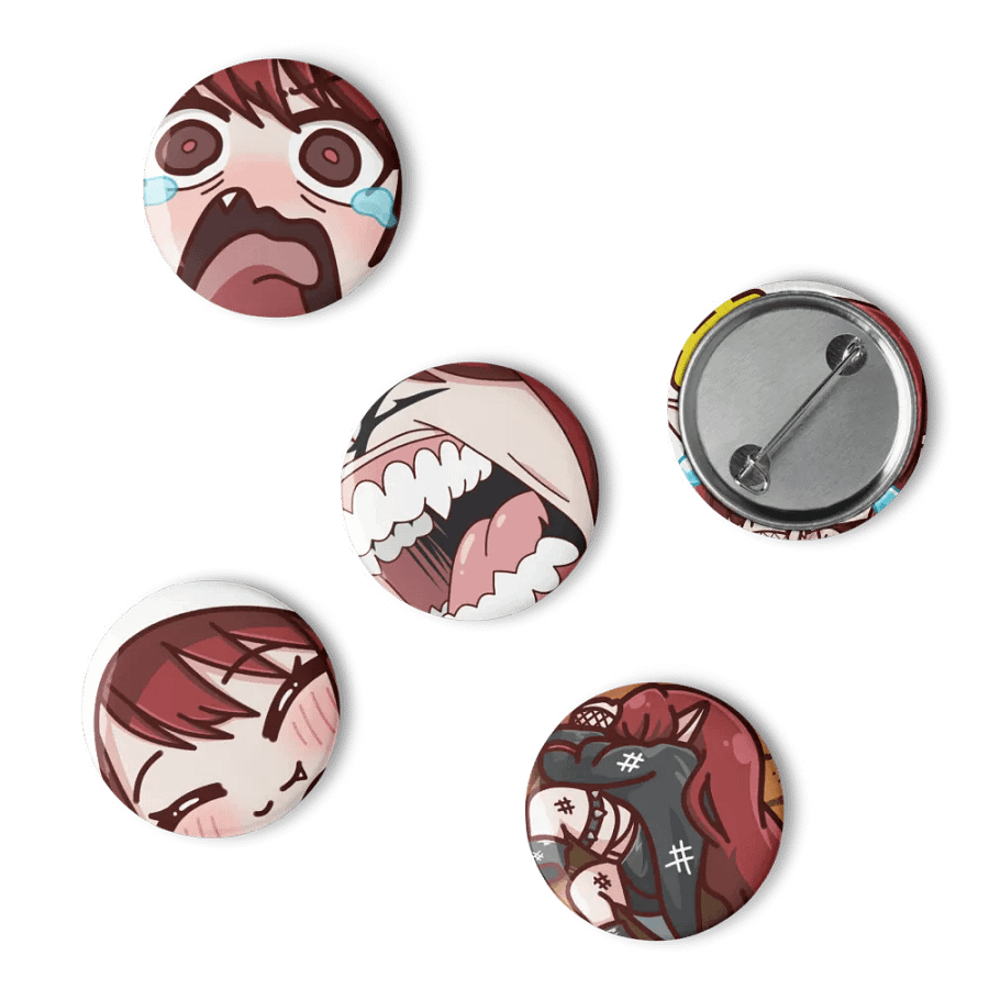 HysteriaV - VTuber Emote Pin Set product image (4)