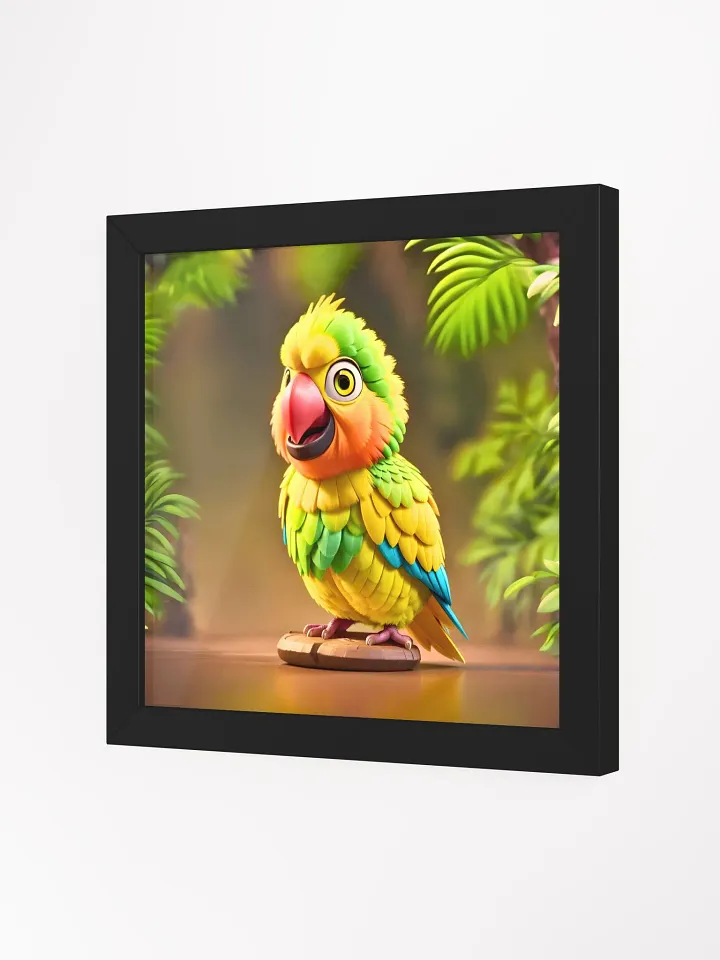 Endangered Species - Mexico - Yellow-headed Parrot Eco-Friendly Ayous Wood Framed Poster product image (2)