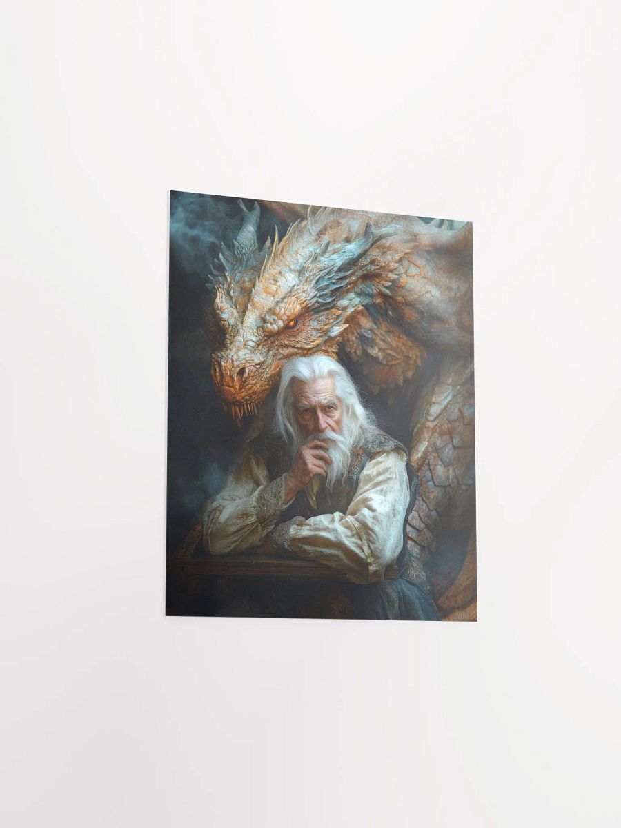 Elder man and his dragon 01 - Poster product image (14)