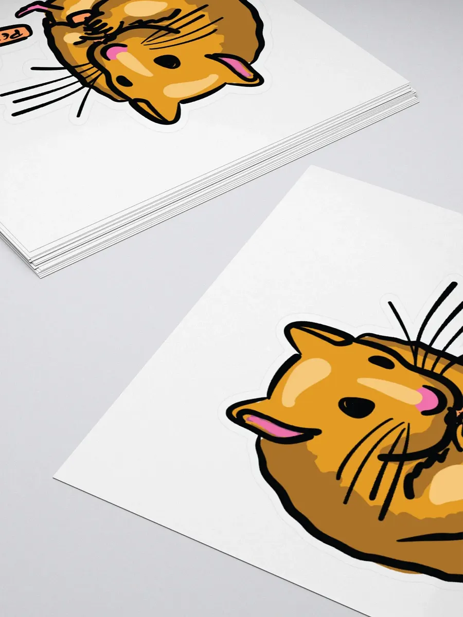 Chubby Hamster Kiss Cut Stickers product image (4)
