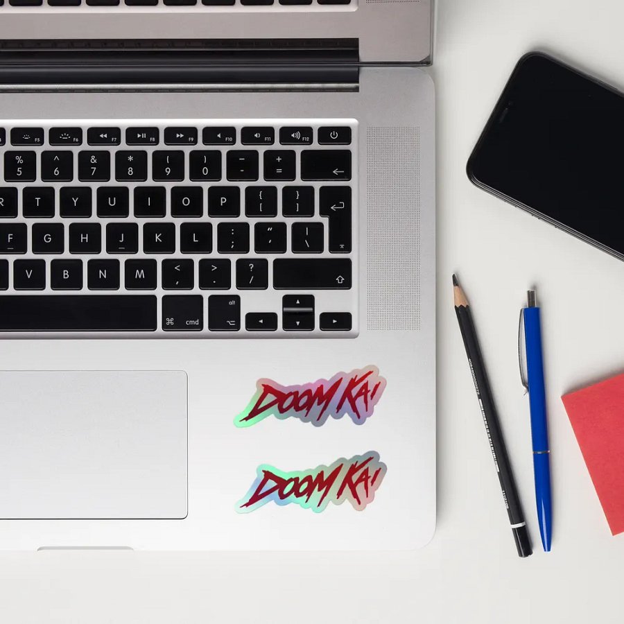 Doom Kai [Red] Grunge Sticker product image (12)