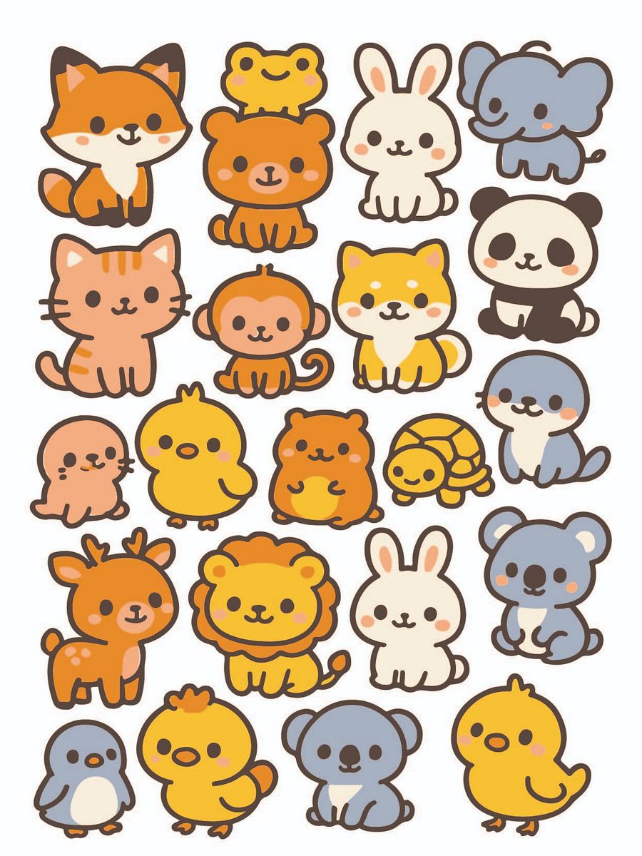 Colorful Animal Doodles product image (1)
