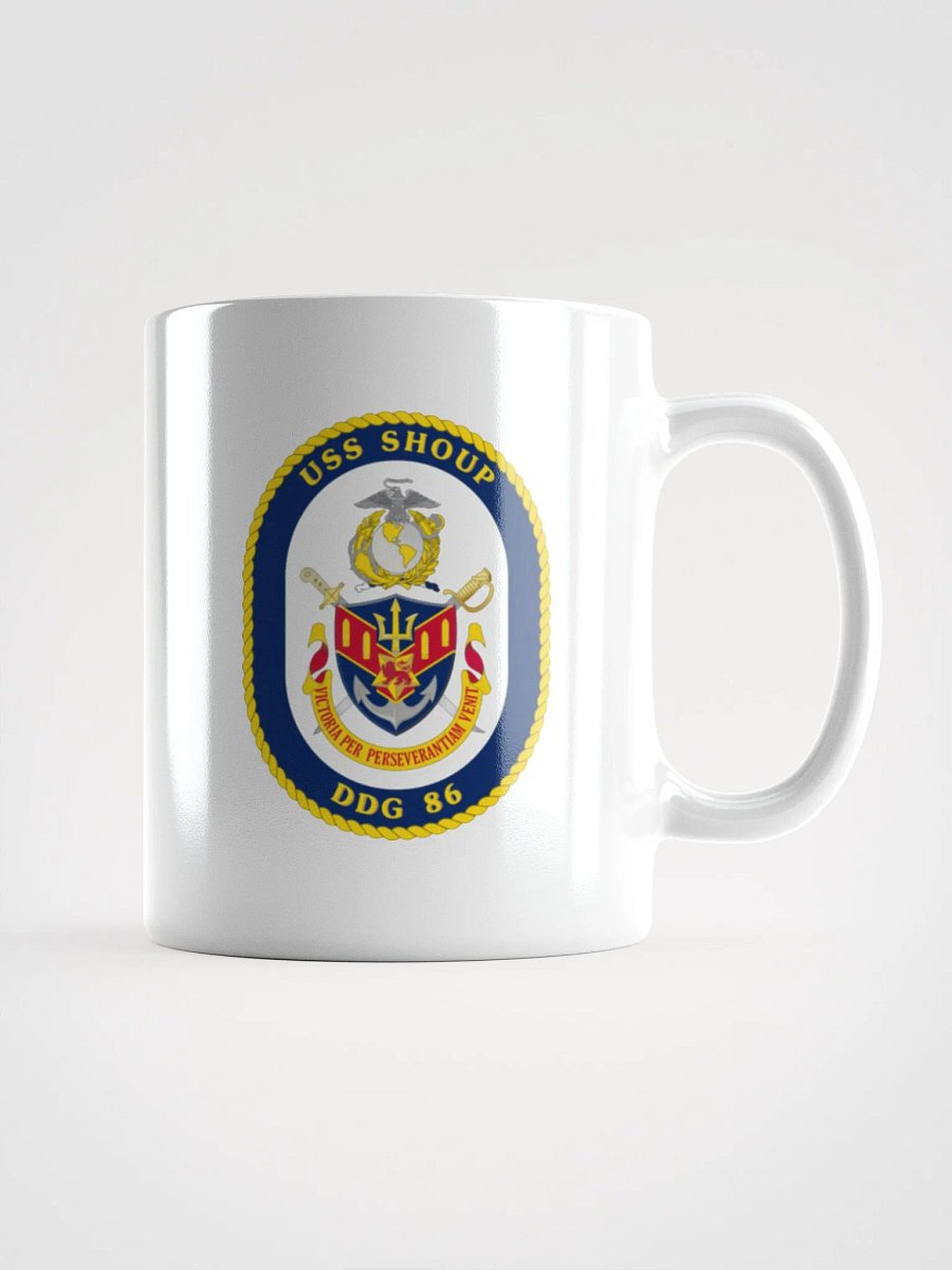 USS Shoup DDG 86: White Coffee Cup product image (1)