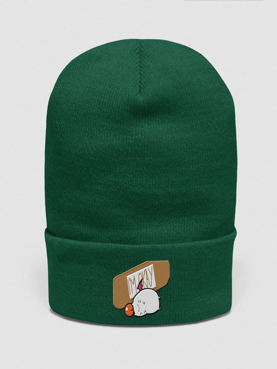 I'm Okay Cuffed Beanie product image (1)