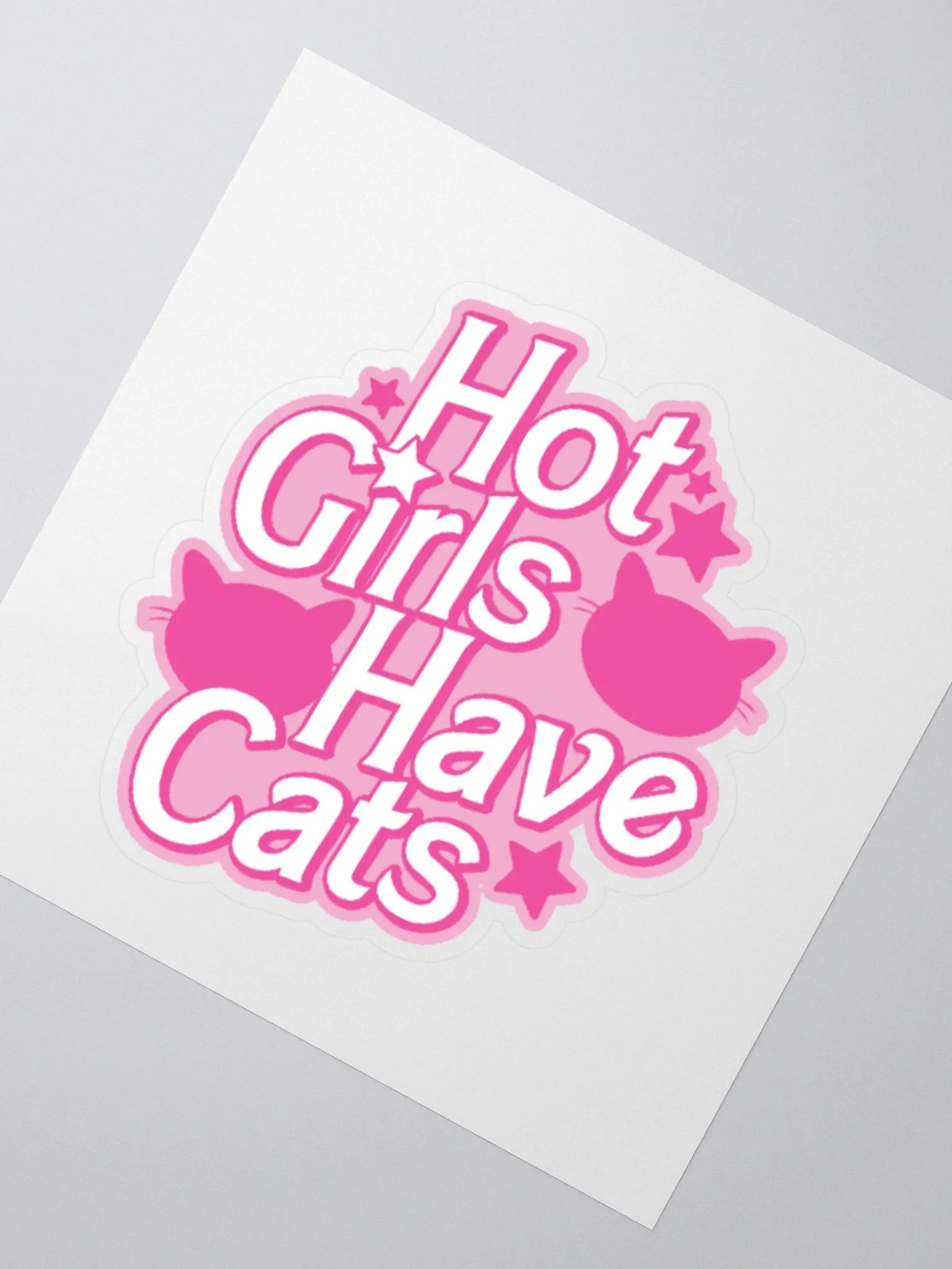 Hot girls have cats sticker product image (2)