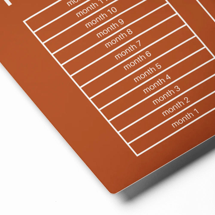 ANNUAL RENT TRACKER (white design 3) product image (2)