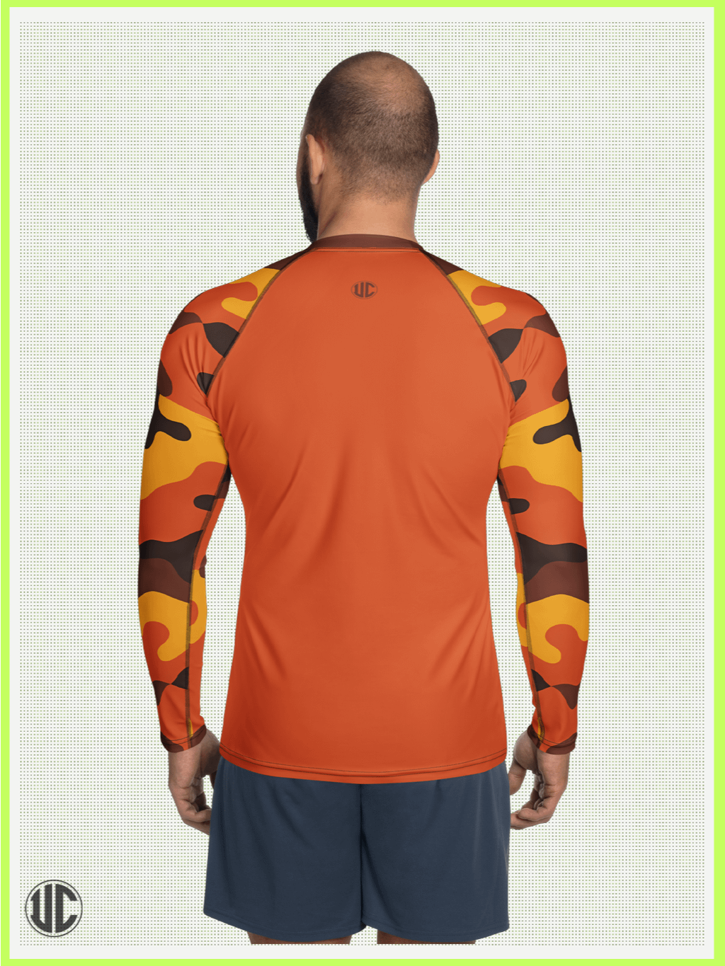 Savage Sunset Orange Camo – Men’s Rash Guard product image (2)