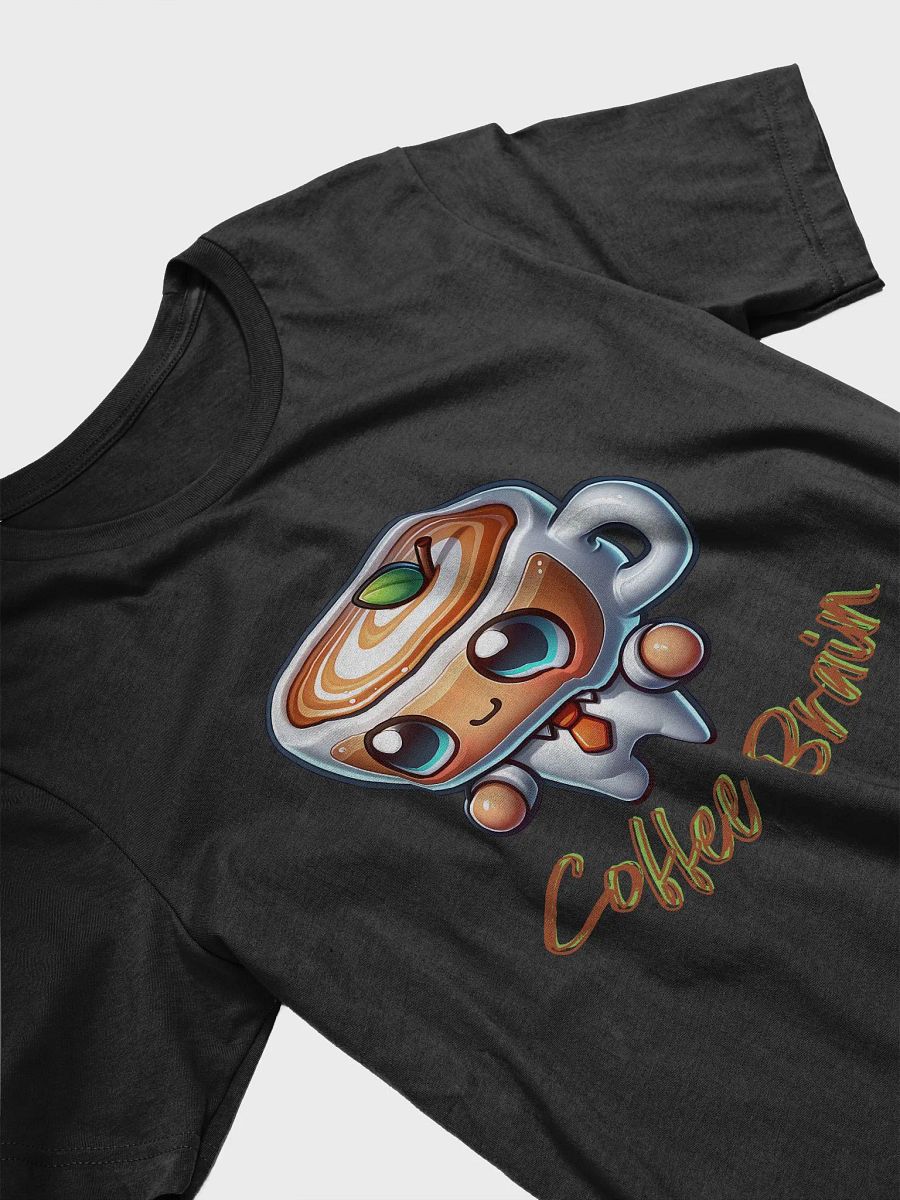 Cute Coffee Brain Cartoon Design T-Shirt - Adorable Coffee Lover's Art product image (2)