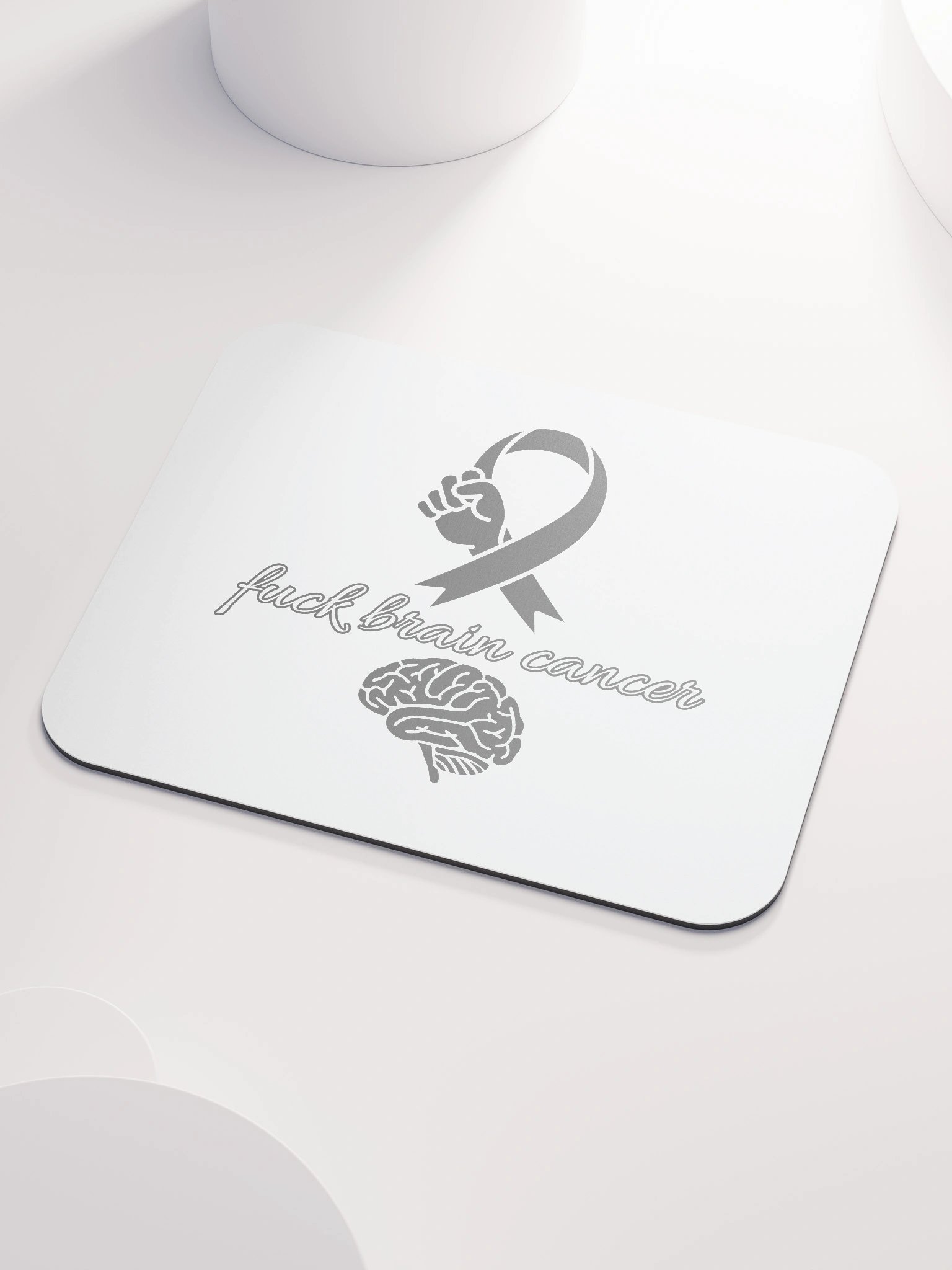 Fuck brain Cancer mouse pad product image (3)