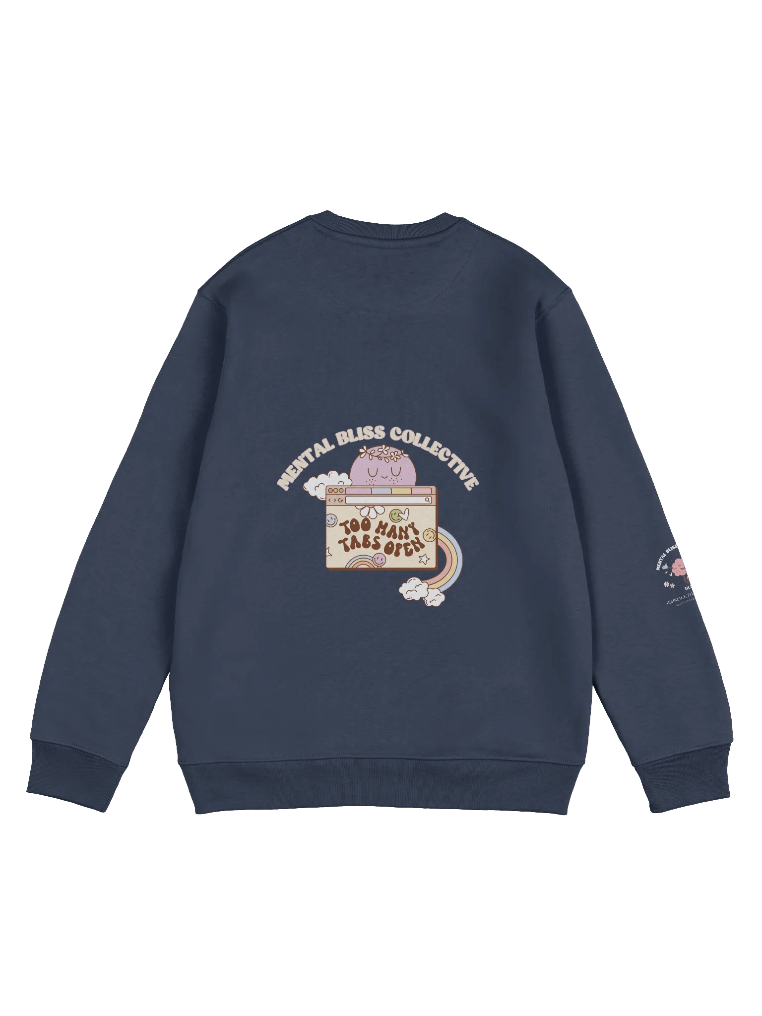 Too Many Tabs Open Eco Unisex Sweatshirt – For the Busy Minds and Daydreamers product image (2)