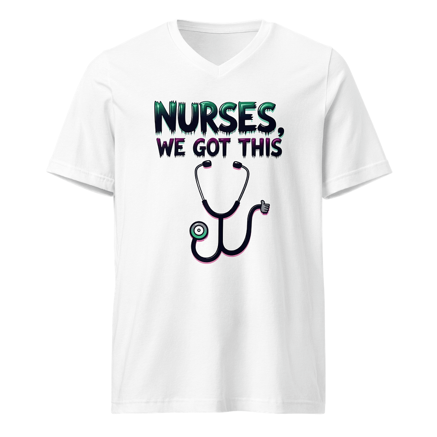 Thumbs-Up Nurse V-Neck Tee product image (1)