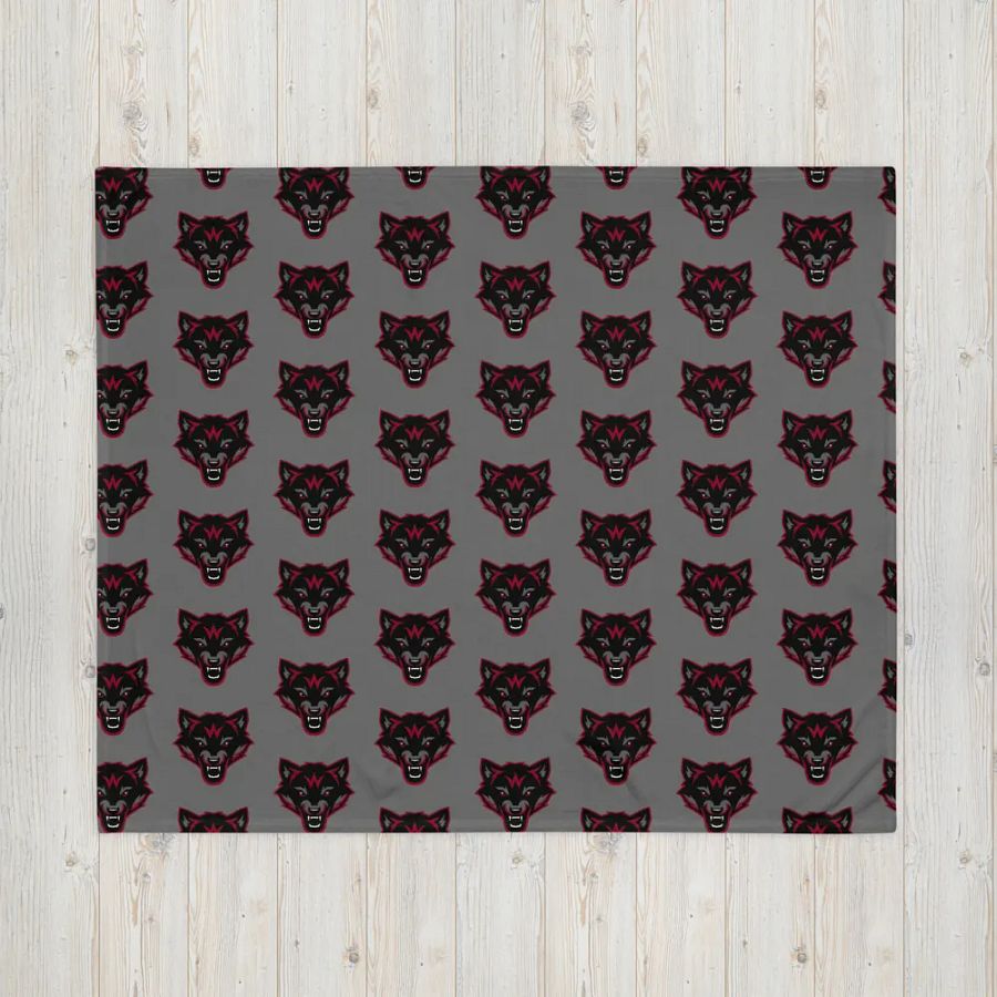 Vintage Captain Wolfpak Logo Throw Blanket product image (16)