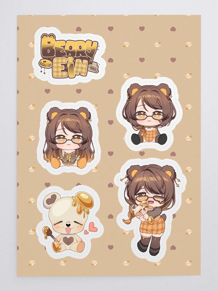 BearyEin Sticker Sheet product image (1)