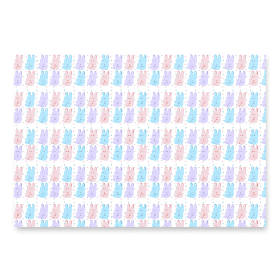 Pastel Bunny Gift Wrap Set (Set of 3) product image (4)