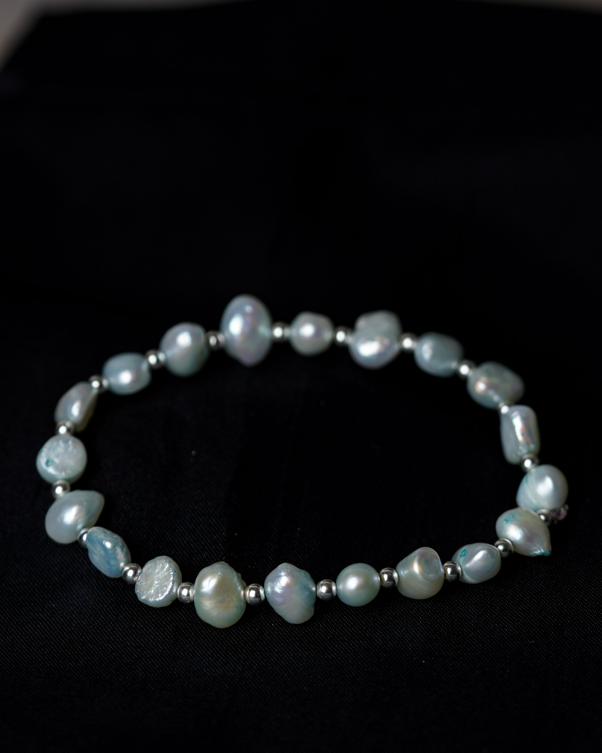 Pearl & Sterling Silver Beaded Bracelet product image (3)