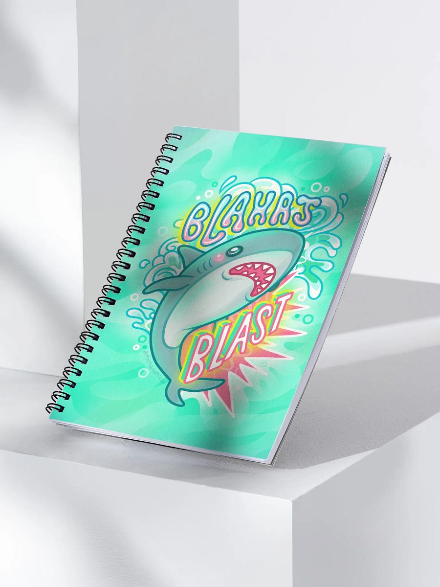 Blahaj Blast Spiral Notebook product image (3)