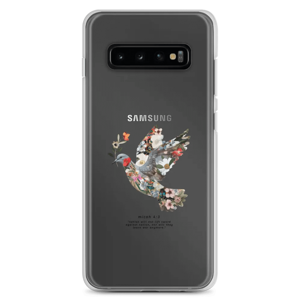 Floral Peace Dove | Micah 4:3 Samsung® Clear Case product image (7)