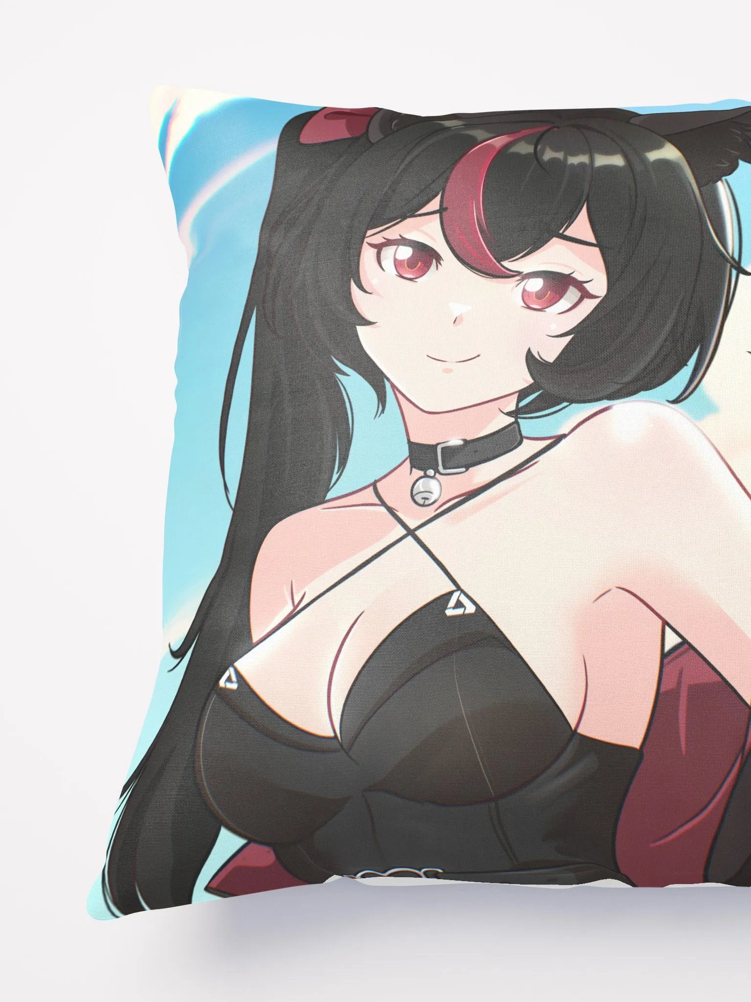 Kitsune Heart All-Over Print Pillow product image (3)