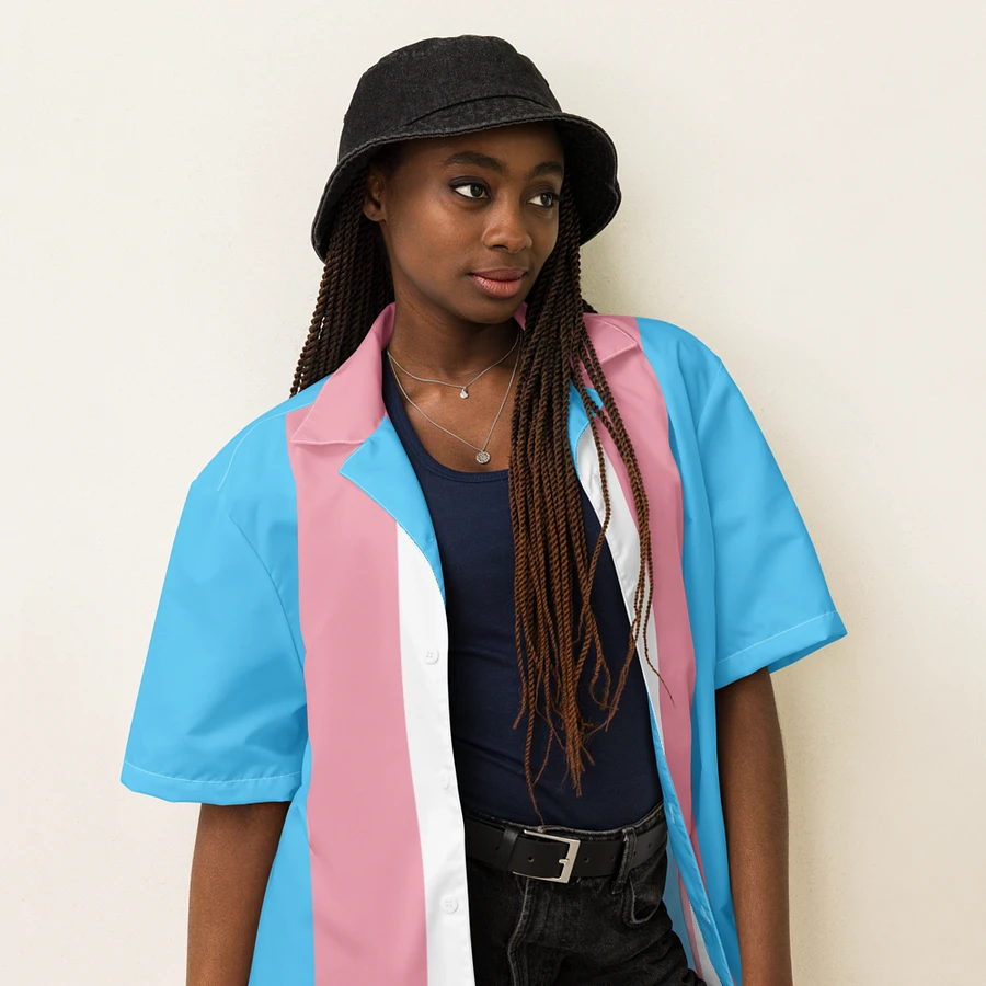 Trans Pride Flag - All-Over Hawaiian Shirt product image (9)