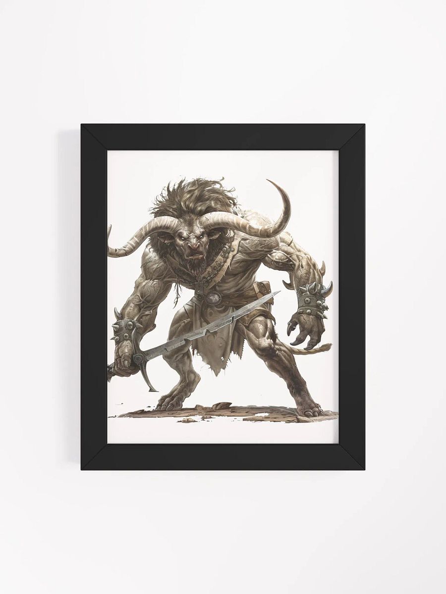 The Minotaur - The Legendary Greek Mythical Creature Framed High-Quality Matte Poster product image (21)