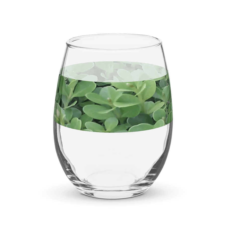"Green Leaf" Glass Cup product image (4)