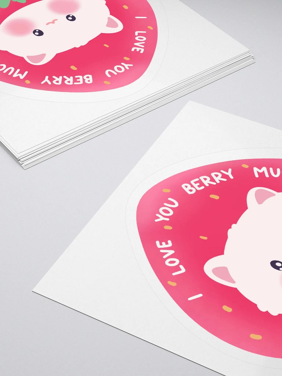 I love you berry much! Cat Vinyl Sticker product image (4)