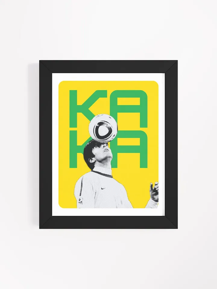Kaka BW Brazil Name Art Framed Print product image (2)