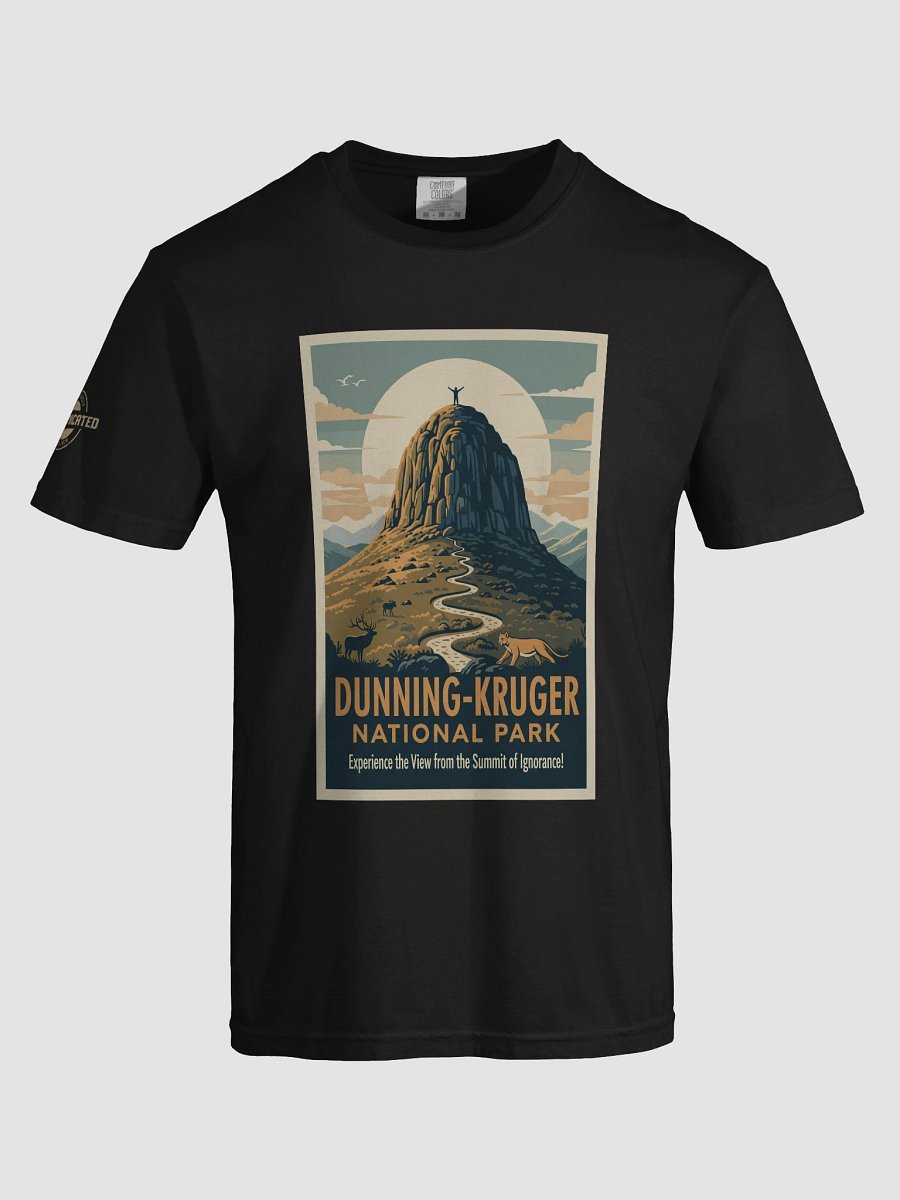 Dunning-Kruger National Park Front Print Relaxed Tee product image (7)