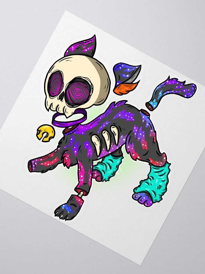Skull Cat Sticker product image (2)