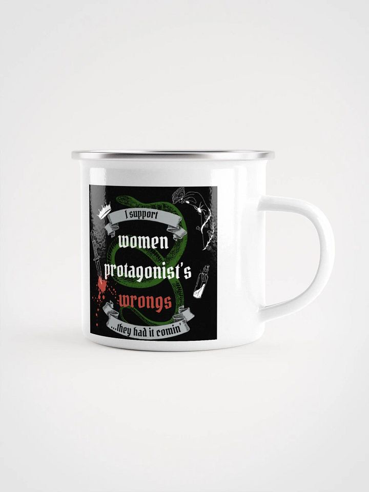 Rebellious Protagonist Empowerment: They Had It Comin' Enamel Mug product image (1)